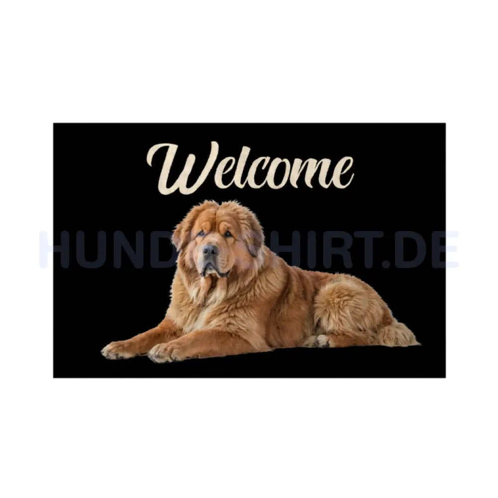 Fußmatte "Do Khyi - Welcome" Weiß – hunde-shirt.de