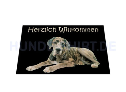 Fußmatte "Dogge gefleckt" – hunde-shirt.de