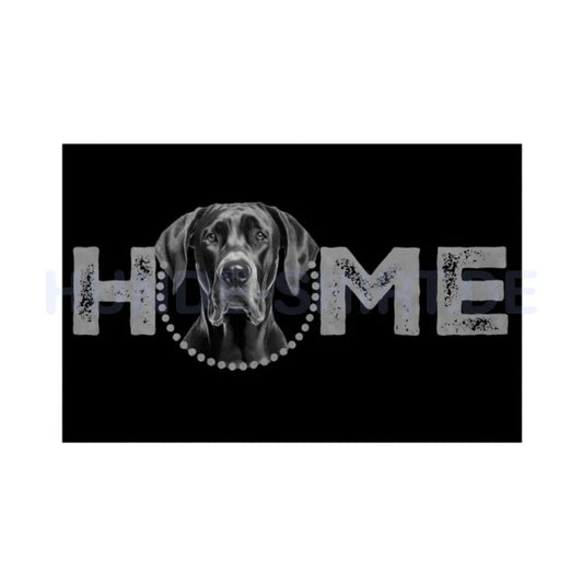 Fußmatte "Dogge - HOME-Edition 2" Weiß – hunde-shirt.de