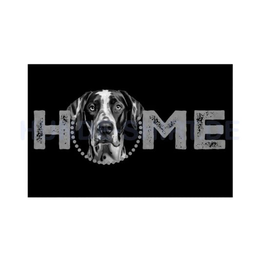 Fußmatte "Dogge - HOME-Edition" Weiß – hunde-shirt.de