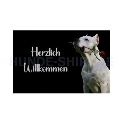 Fußmatte "Dogo Argentino" Weiß – hunde-shirt.de