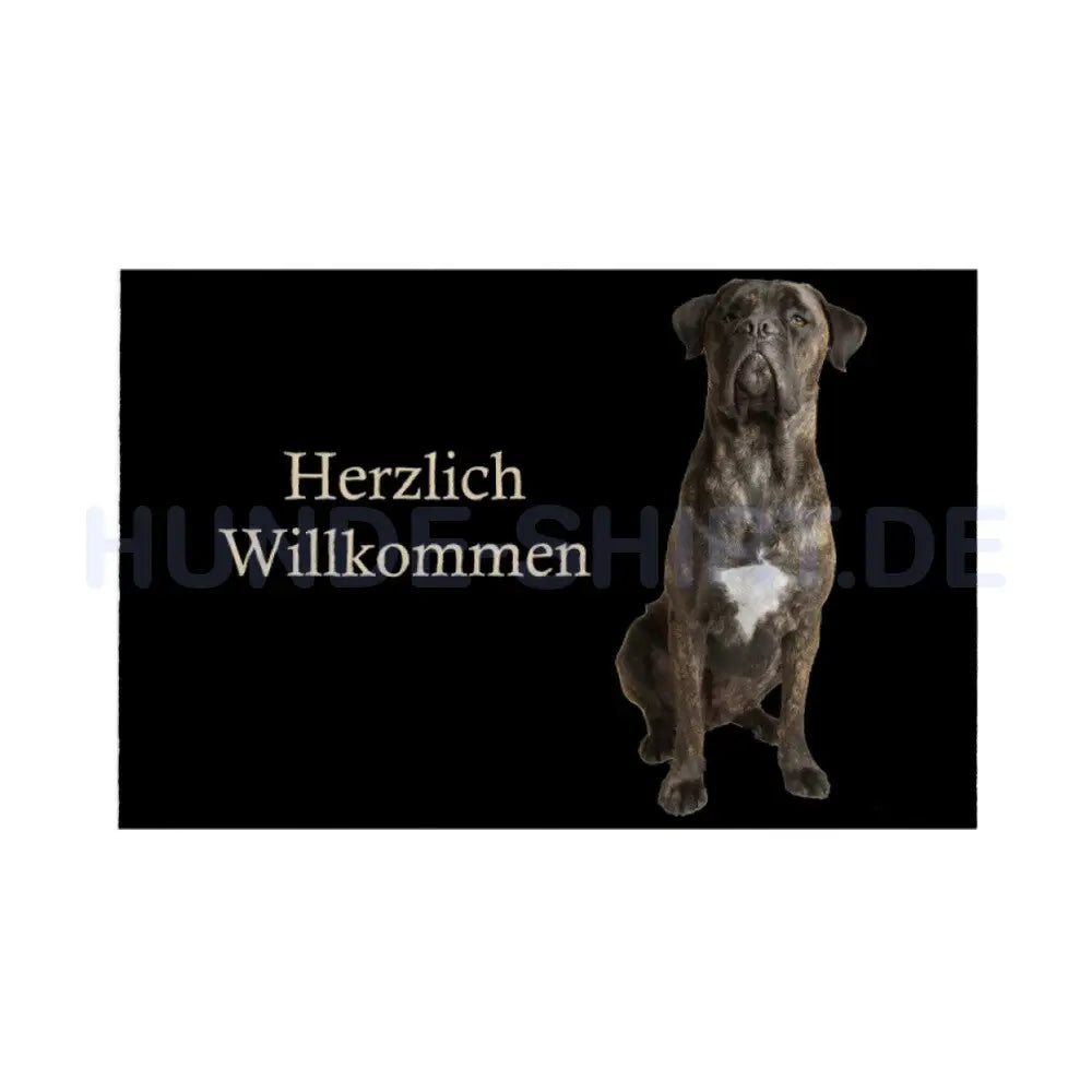 Fußmatte "Dogo Canario" Weiß – hunde-shirt.de