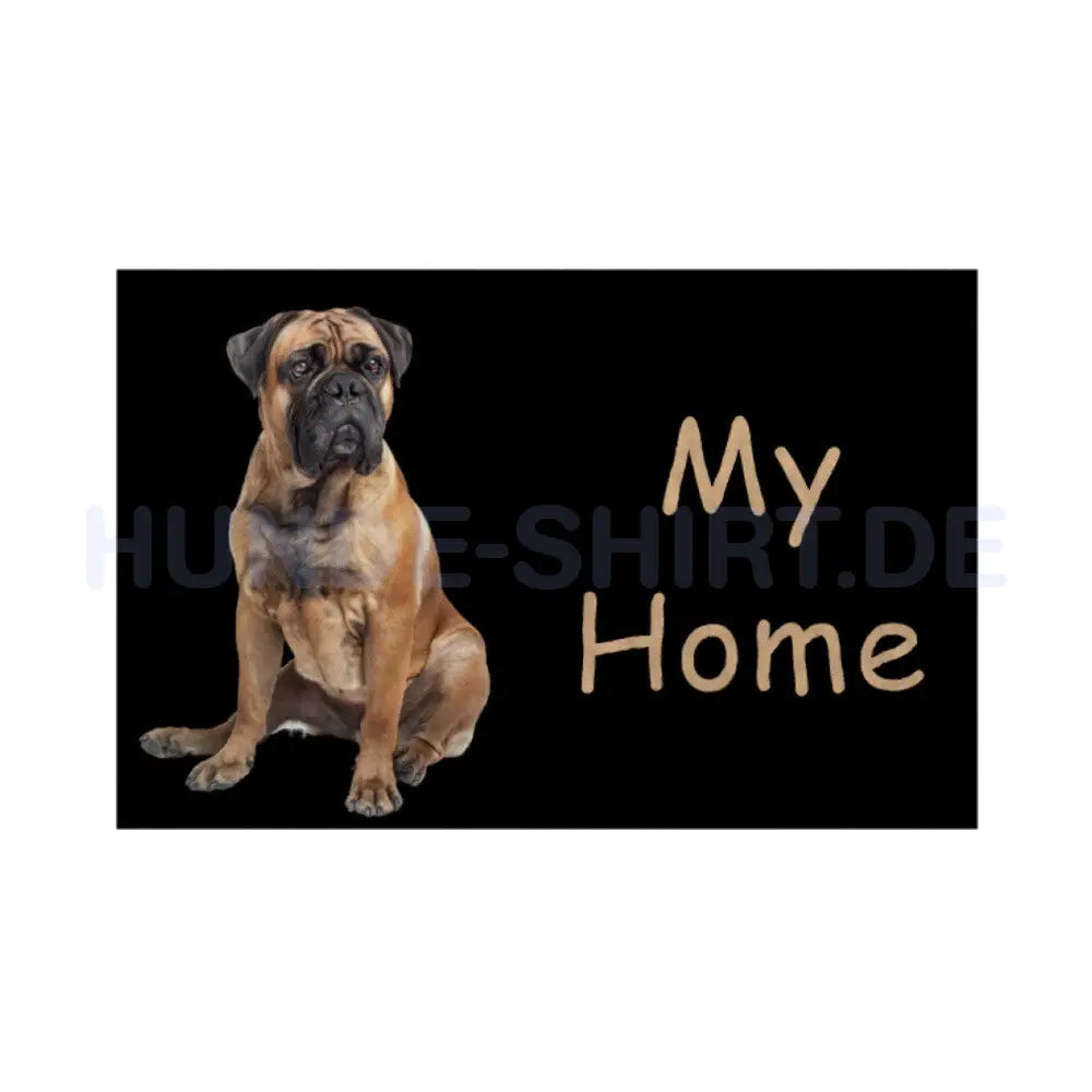 Fußmatte "English Mastiff - My Home" Weiß – hunde-shirt.de