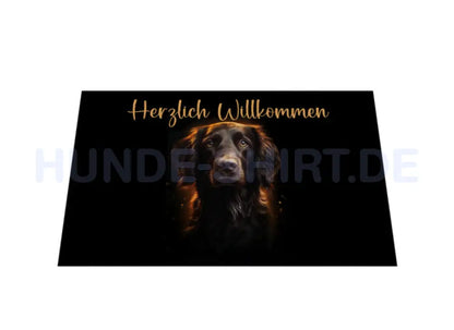 Fußmatte "Flat Coated Retriever Willkommen" – hunde-shirt.de