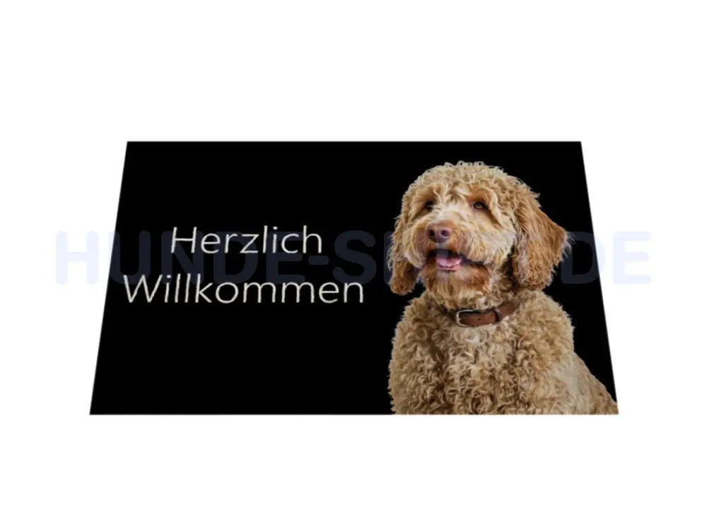 Fußmatte "Golden Doodle - Herzlich Willkommen" – hunde-shirt.de