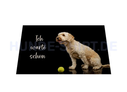 Fußmatte "Golden Doodle warte" – hunde-shirt.de