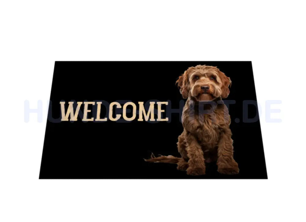 Fußmatte "Golden Doodle - WELCOME II" – hunde-shirt.de