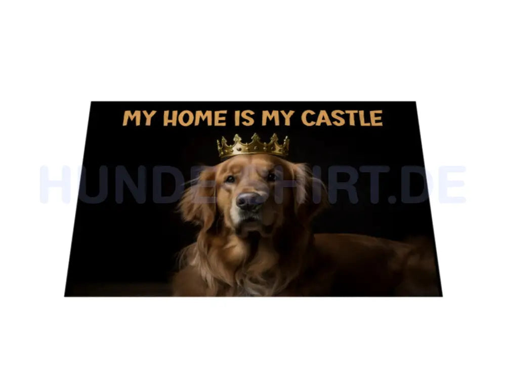 Fußmatte "Golden Retriever Castle" – hunde-shirt.de