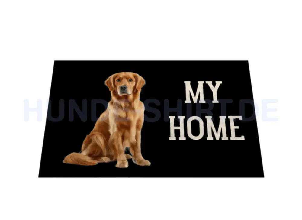 Fußmatte "Golden Retriever - MY HOME" – hunde-shirt.de