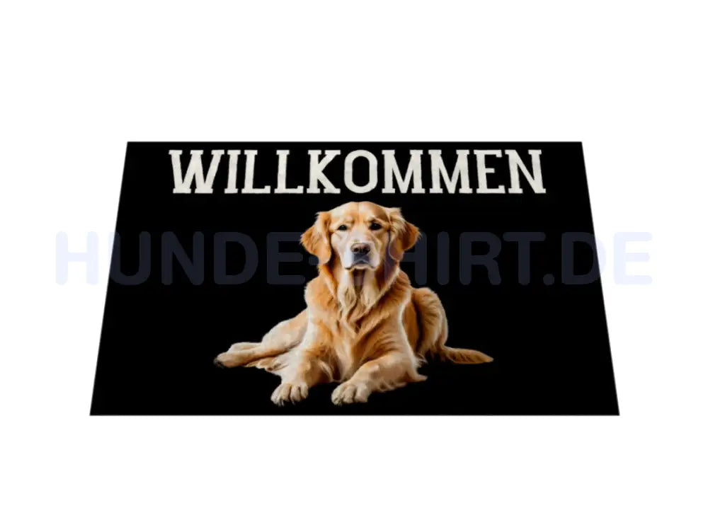 Fußmatte "Golden Retriever - WILLKOMMEN" – hunde-shirt.de