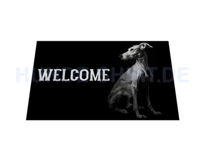 Fußmatte "Greyhound - WELCOME II" – hunde-shirt.de