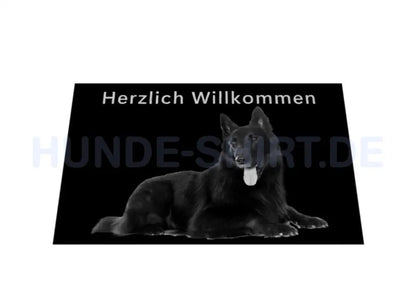 Fußmatte "Groenendael - Herzlich Willkommen II" – hunde-shirt.de