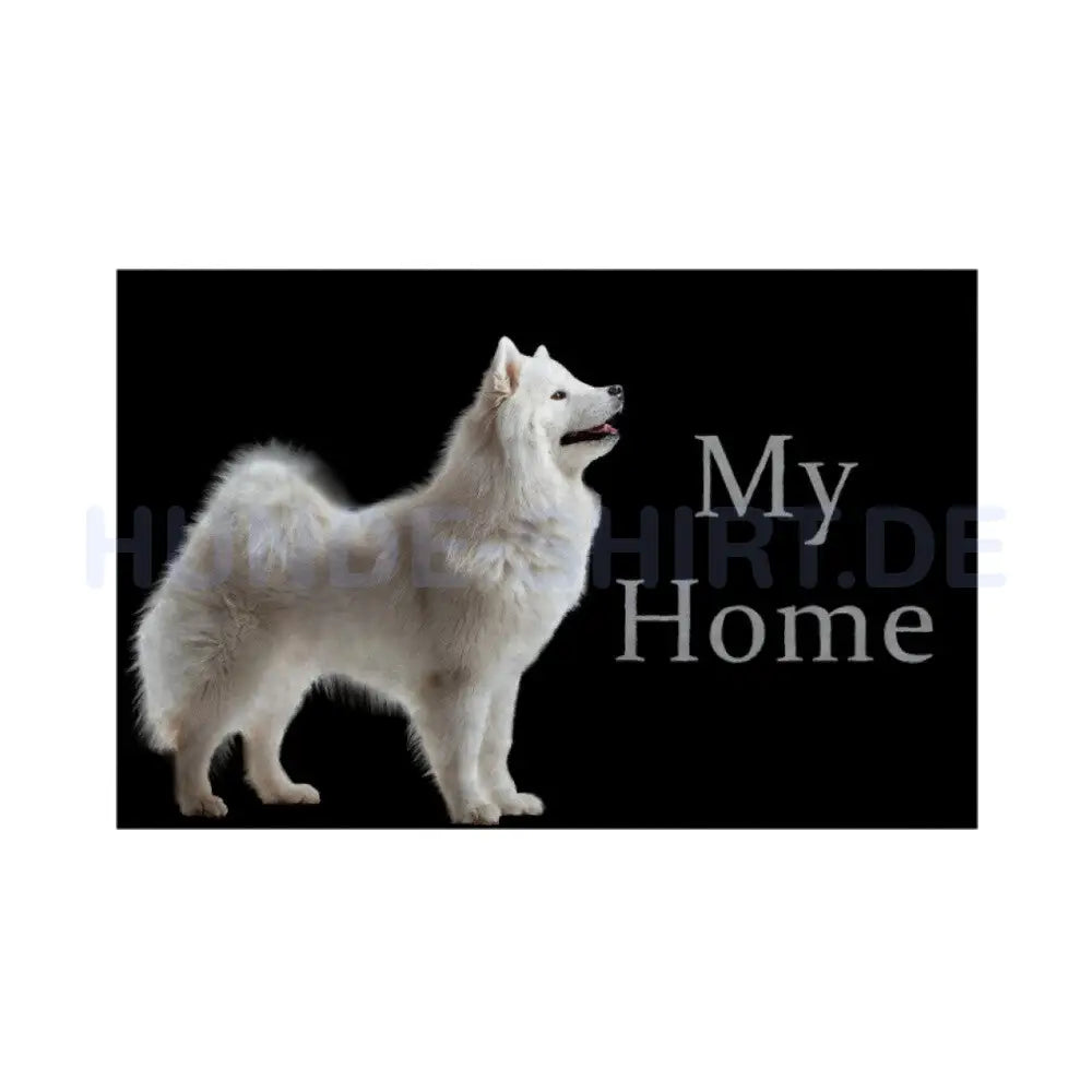 Fußmatte "Großspitz - My Home" Weiß – hunde-shirt.de