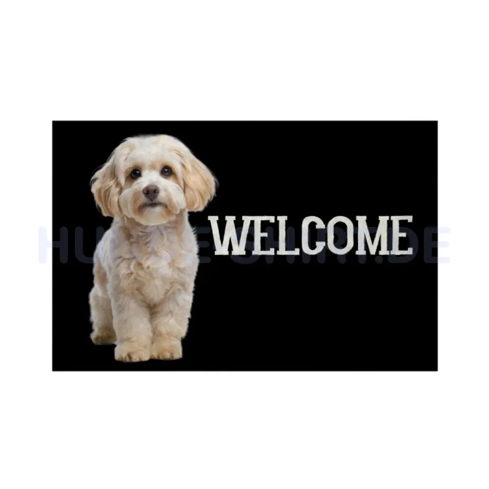 Fußmatte "Havaneser - WELCOME" Weiß – hunde-shirt.de