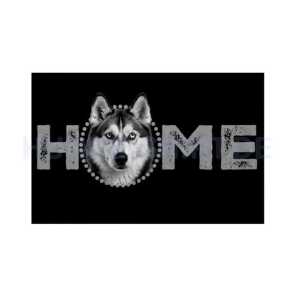 Fußmatte "Husky - HOME-Edition" Weiß – hunde-shirt.de