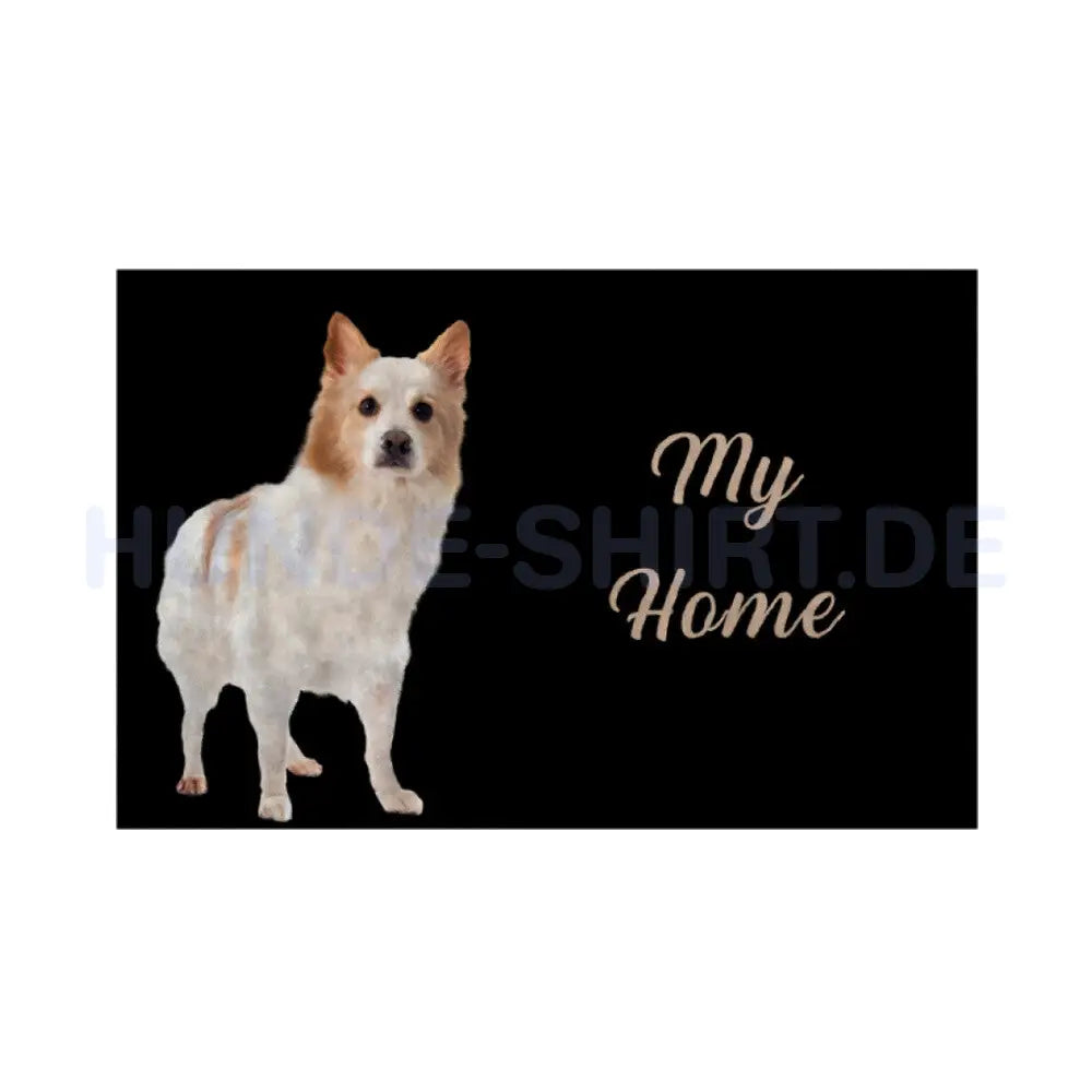 Fußmatte "Icelandic Sheepdog - My Home" Weiß – hunde-shirt.de