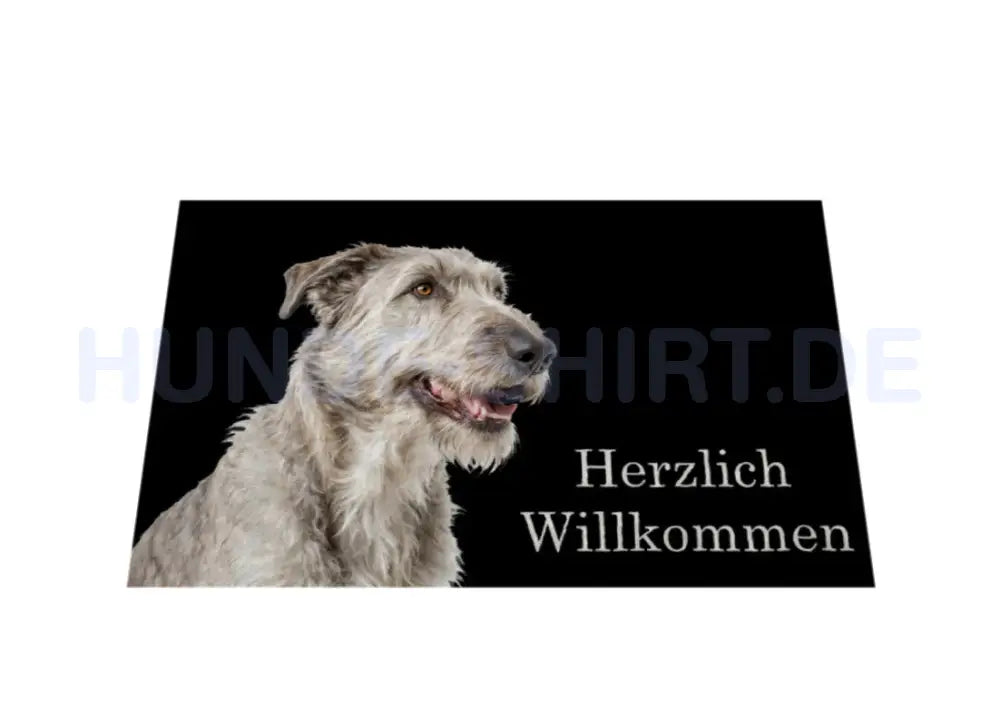 Fußmatte "Irischer Wolfshund - Herzlich Willkommen 2" – hunde-shirt.de