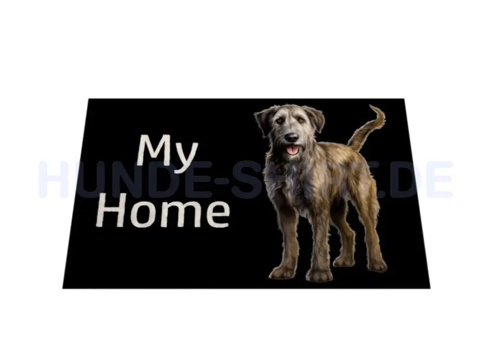 Fußmatte "Irischer Wolfshund - My Home" – hunde-shirt.de