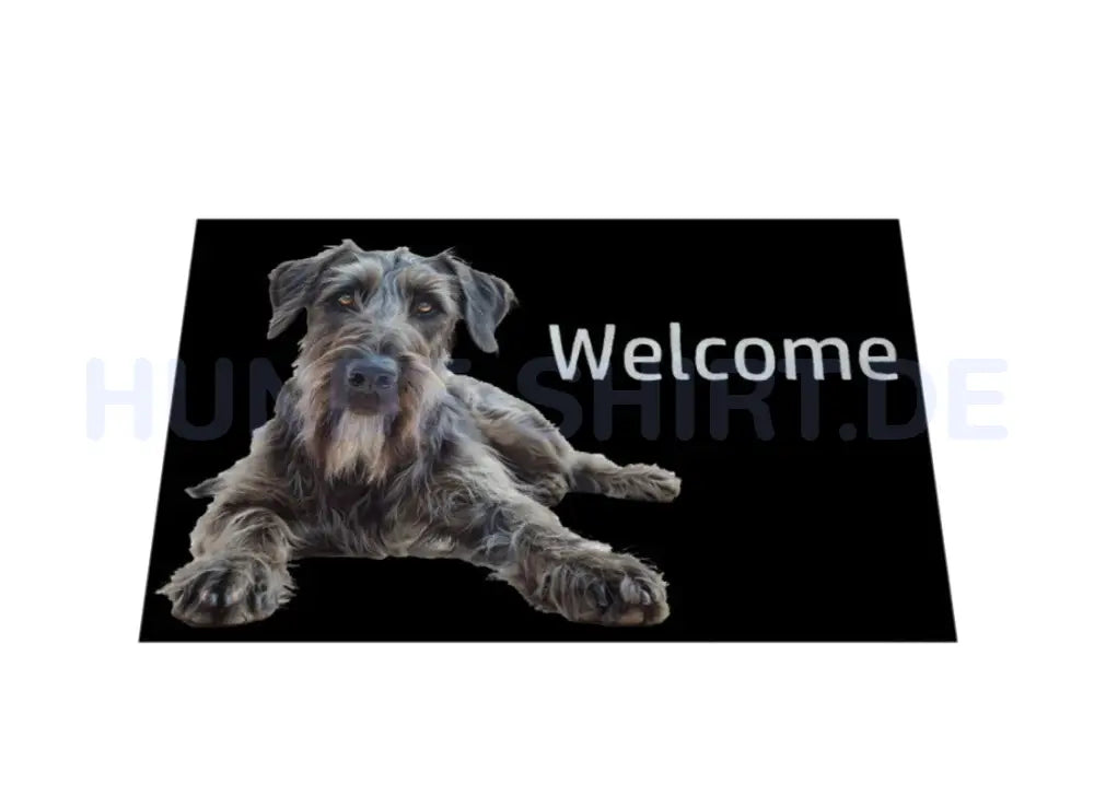 Fußmatte "Irischer Wolfshund - Welcome" – hunde-shirt.de