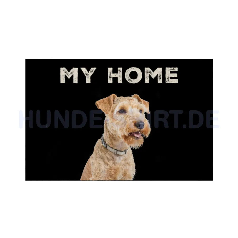 Fußmatte "Irish Terrier -MY HOME" Weiß – hunde-shirt.de