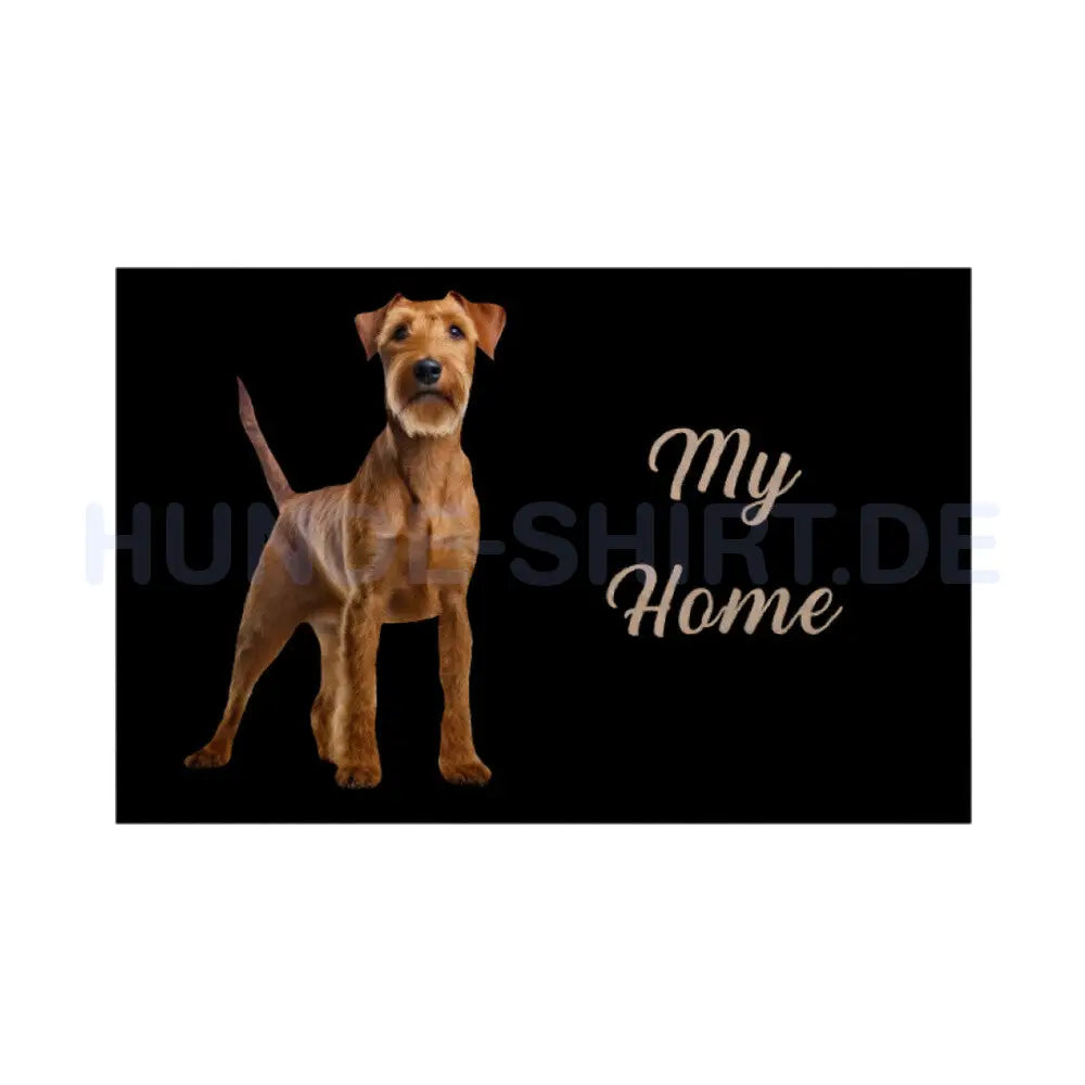 Fußmatte "Irish Terrier - My Home" Weiß – hunde-shirt.de