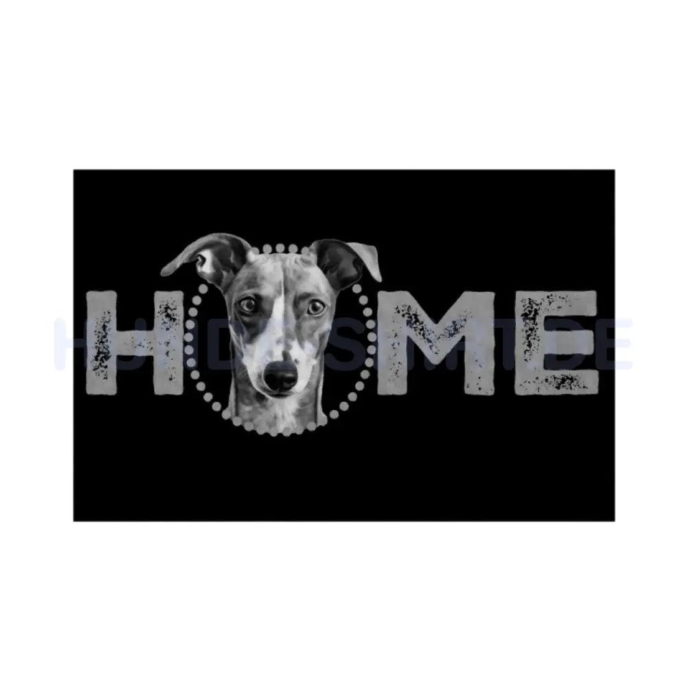 Fußmatte "Italian Greyhound - HOME-Edition" Weiß – hunde-shirt.de