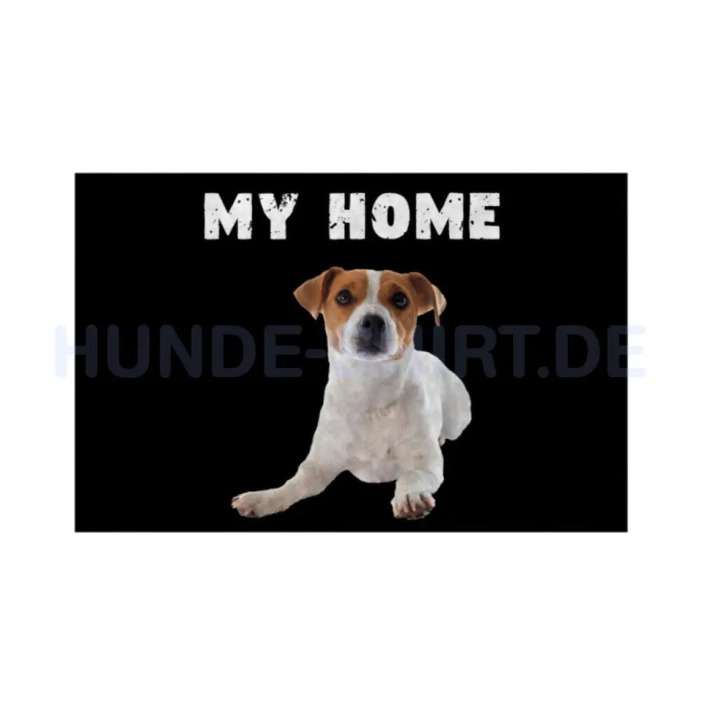 Fußmatte "Jack Russell Terrier - MY HOME" Weiß – hunde-shirt.de