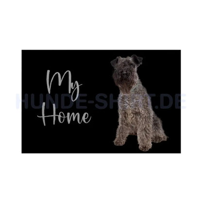 Fußmatte "Kerry Blue - My Home" Weiß – hunde-shirt.de