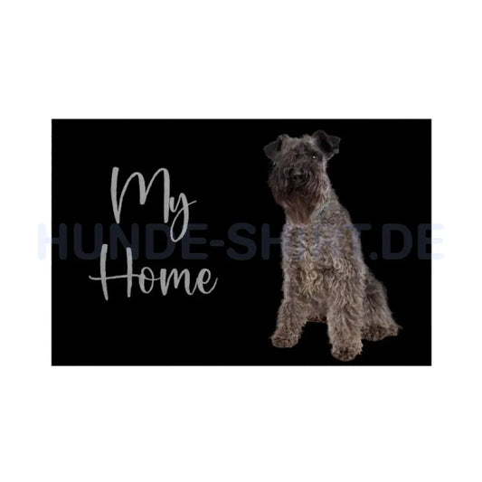 Fußmatte "Kerry Blue - My Home" Weiß – hunde-shirt.de