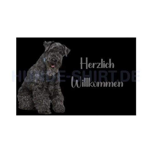 Fußmatte "Kerry Blue Terrier" Weiß – hunde-shirt.de