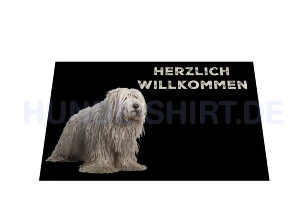 Fußmatte "Komondor - Herzlich Willkommen" – hunde-shirt.de