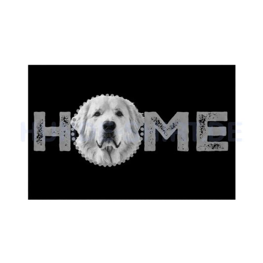 Fußmatte "Kuvasz- HOME-Edition" Weiß – hunde-shirt.de