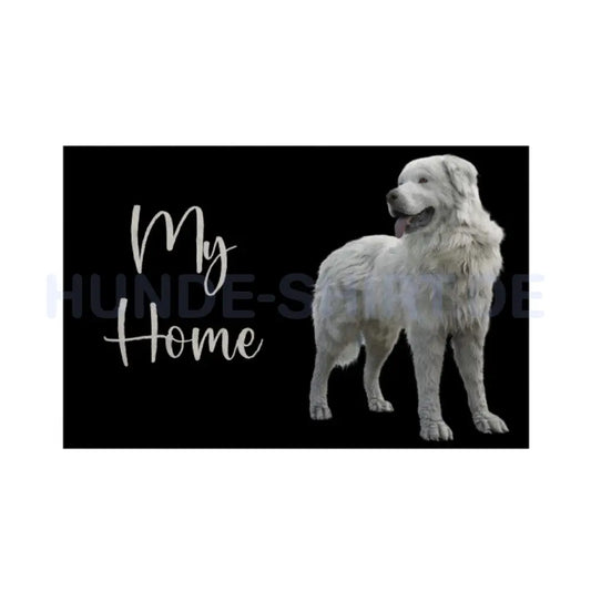 Fußmatte "Kuvasz - My Home" Weiß – hunde-shirt.de