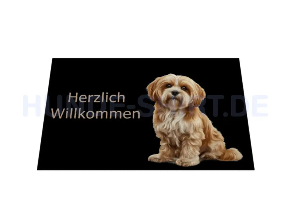 Fußmatte "Lhasa Apso - Herzlich Willkommen" – hunde-shirt.de