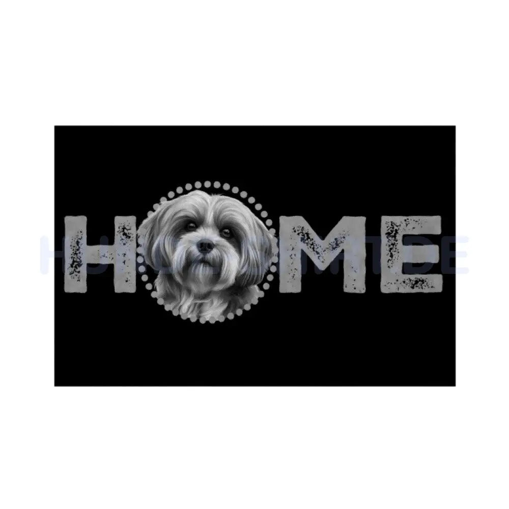 Fußmatte "Lhasa Apso - HOME-Edition 2" Weiß – hunde-shirt.de