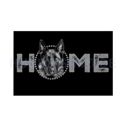 Fußmatte "Malinois - HOME-Edition" Weiß – hunde-shirt.de