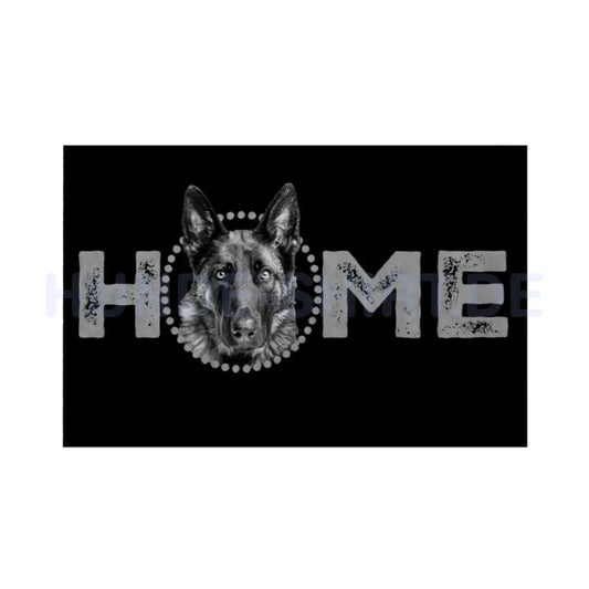 Fußmatte "Malinois - HOME-Edition" Weiß – hunde-shirt.de