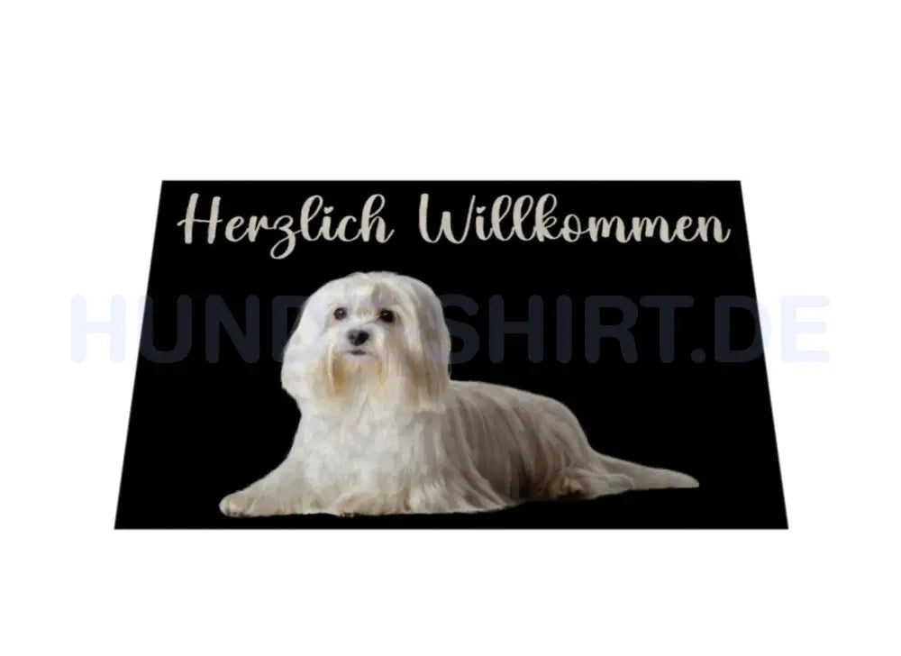 Fußmatte "Malteser - Herzlich Willkommen" – hunde-shirt.de