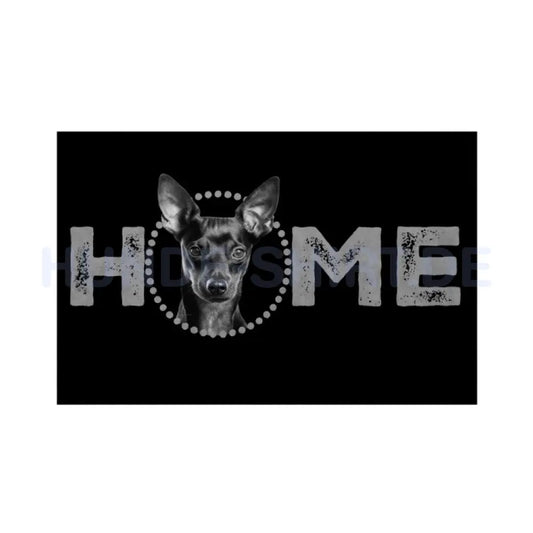 Fußmatte "Manchester Terrier - HOME-Edition" Weiß – hunde-shirt.de