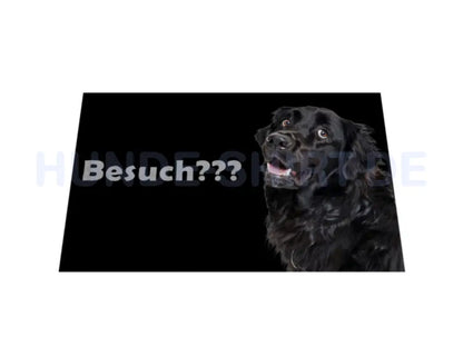 Fußmatte "Neufundländer - Besuch???" – hunde-shirt.de