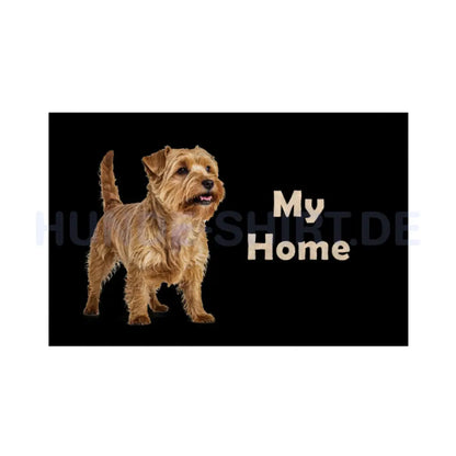 Fußmatte "Norfolk Terrier - My Home" Weiß – hunde-shirt.de