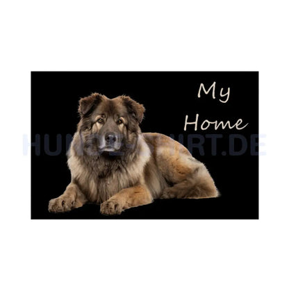 Fußmatte "Owtscharka - My Home" Weiß – hunde-shirt.de