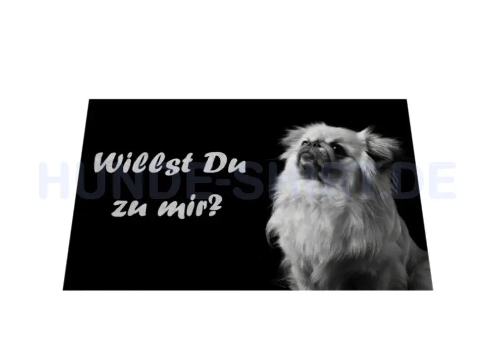 Fußmatte "Pekingese - Willst Du zu mir?" – hunde-shirt.de