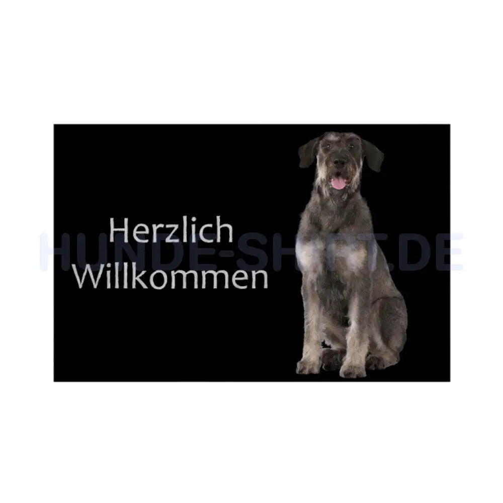 Fußmatte "Riesenschnauzer grau " Weiß – hunde-shirt.de