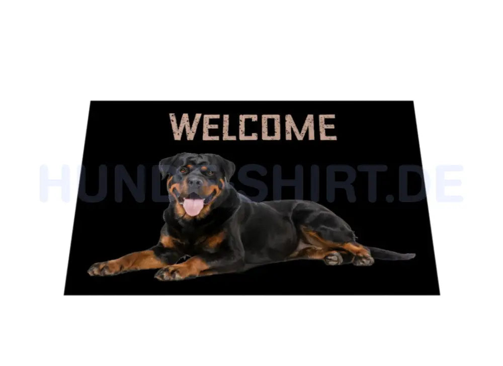 Fußmatte "Rottweiler - Welcome" – hunde-shirt.de