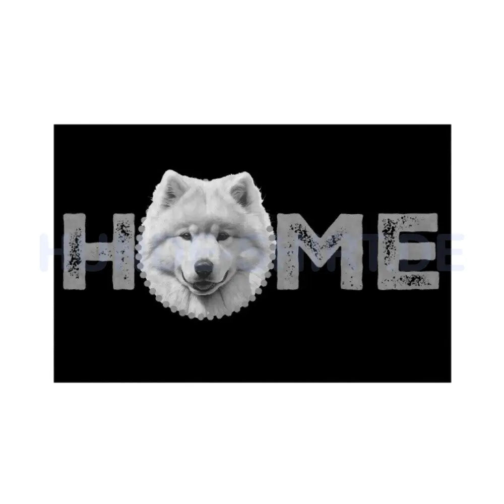 Fußmatte "Samoyed - HOME-Edition" Weiß – hunde-shirt.de