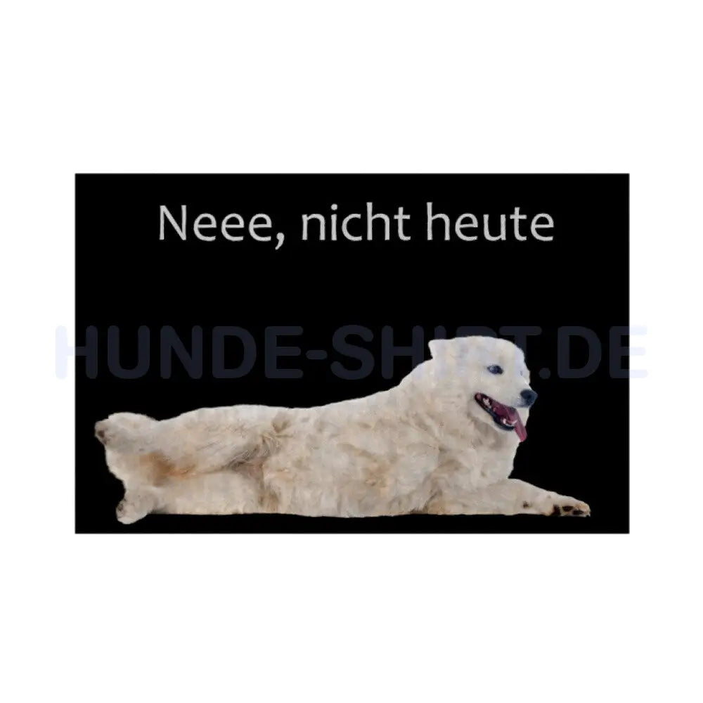 Fußmatte "Samoyed - Neee, nicht heute" Weiß – hunde-shirt.de