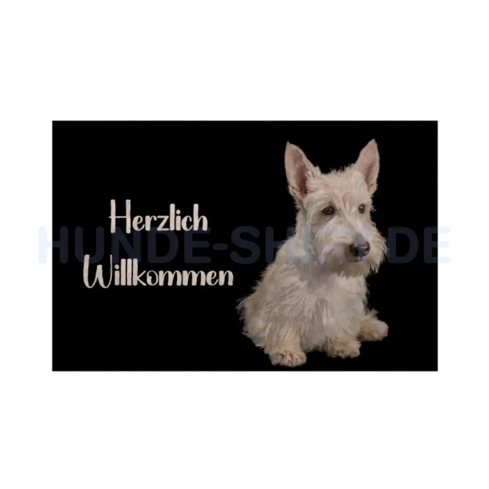 Fußmatte "Scottish Terrier" Weiß – hunde-shirt.de