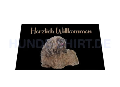 Fußmatte "Shih Tzu braun - Herzlich Willkommen" – hunde-shirt.de