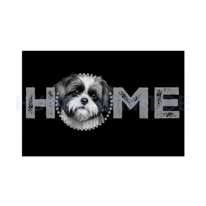 Fußmatte "Shih Tzu - HOME-Edition" Weiß – hunde-shirt.de